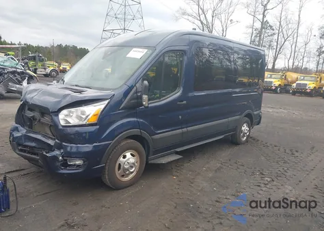 2021 Ford Transit-350 Passenger Van Xlt z USA, uszkodzony, nr VIN 1FDAX9CG4MKA42237